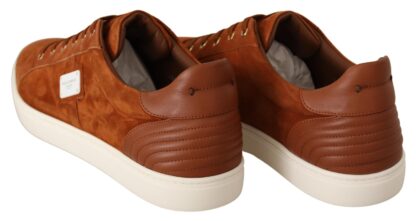 Dolce & Gabbana - Elegant Light Brown Leather Sneakers