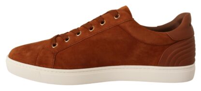 Dolce & Gabbana - Elegant Light Brown Leather Sneakers