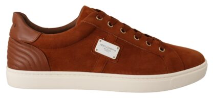 Dolce & Gabbana - Elegant Light Brown Leather Sneakers