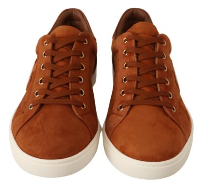 Dolce & Gabbana - Elegant Light Brown Leather Sneakers