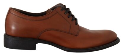 Dolce & Gabbana - Elegant Brown Derby Formal Shoes