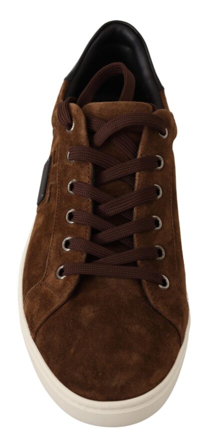 Dolce & Gabbana - Elegant Leather Casual Sneakers in Brown