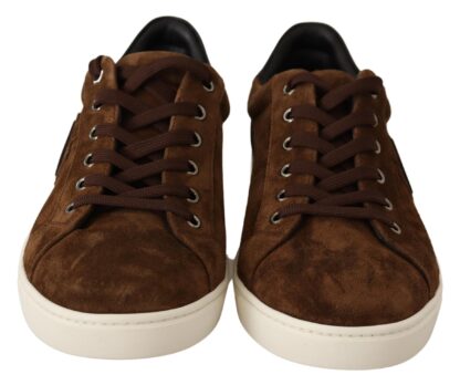 Dolce & Gabbana - Elegant Leather Casual Sneakers in Brown