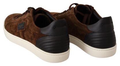 Dolce & Gabbana - Elegant Leather Casual Sneakers in Brown