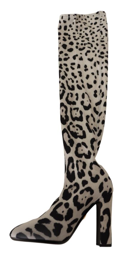 Dolce & Gabbana - Chic Leopard High-Heel Over-Knee Boots