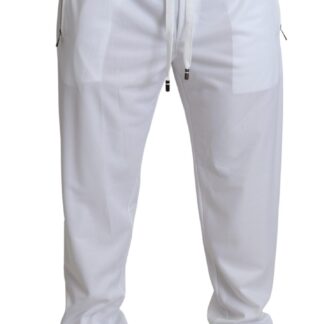 Dolce & Gabbana - Elegant White Wool Dress Trousers for Men