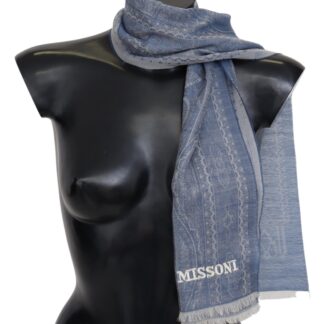 Missoni - Elegant Embroidered Wool Scarf in Black