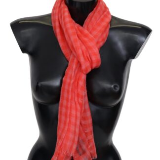 Missoni - Elegant Check Wool Scarf with Logo Embroidery