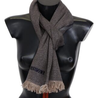 Missoni - Plaid Wool Scarf with Logo Embroidery