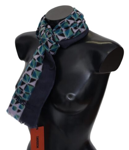 Missoni - Chic Multicolor Cashmere Scarf Unisex Luxury Wrap