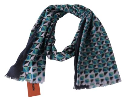 Missoni - Chic Multicolor Cashmere Scarf Unisex Luxury Wrap