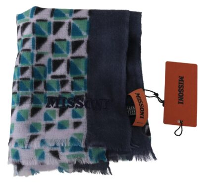 Missoni - Chic Multicolor Cashmere Scarf Unisex Luxury Wrap