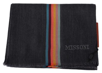 Missoni - Elegant Wool-Silk Blend Striped Scarf