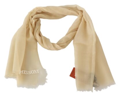 Missoni - Elegant Cashmere Scarf in Beige