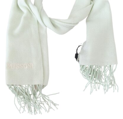 Missoni - Elegant White Cashmere Scarf