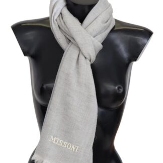 Missoni - Elegant Wool Silk Polka Dot Scarf