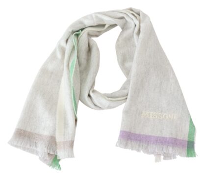 Missoni - Multicolor Cashmere Line Pattern Scarf