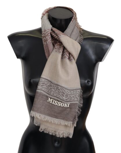 Missoni - Elegant Wool Scarf with Signature Pattern