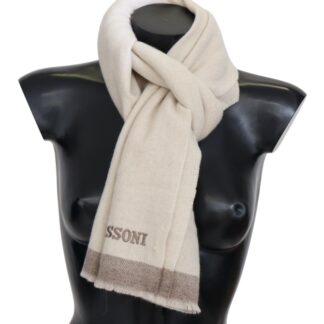 Missoni - Elegant White Cashmere Scarf Unisex