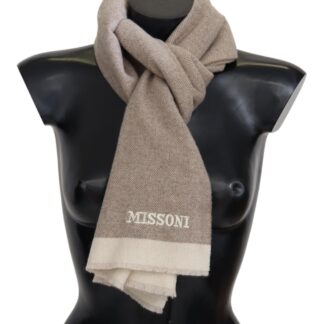 Missoni - Elegant Wool Silk Polka Dot Scarf