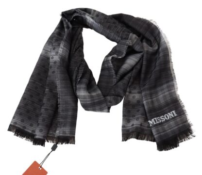 Missoni - Elegant Wool Silk Polka Dot Scarf