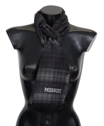 Missoni - Elegant Wool Silk Polka Dot Scarf