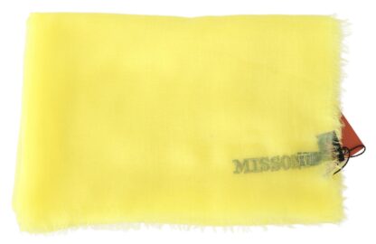 Missoni - Opulent Cashmere Unisex Scarf In Vibrant Yellow