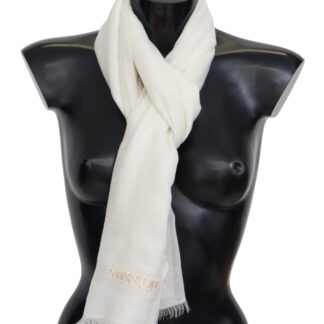 Missoni - Luxurious Cashmere Scarf with Logo Embroidery