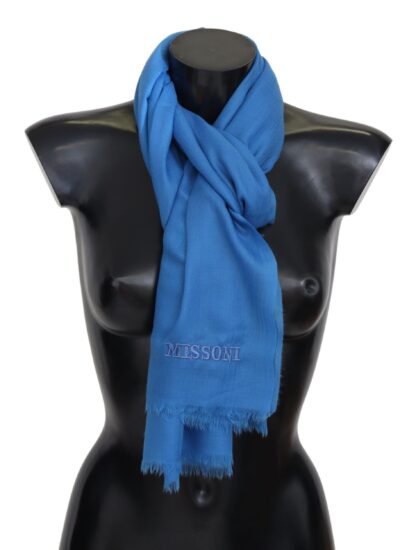 Missoni - Elegant Wool Scarf with Signature Embroidery