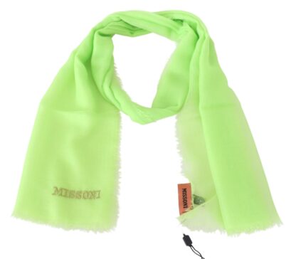 Missoni - Chic Cashmere Scarf with Signature Embroidery