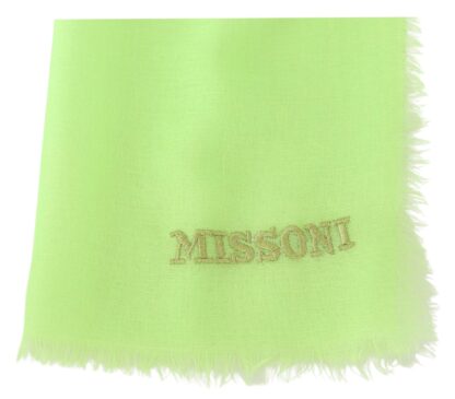 Missoni - Chic Cashmere Scarf with Signature Embroidery