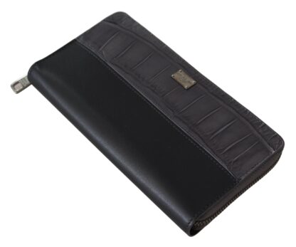 Dolce & Gabbana - Elegant Textured Leather Zip-Around Wallet