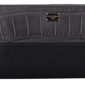 Dolce & Gabbana - Exotic Leather Black Wristlet Wallet