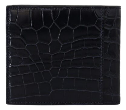 Dolce & Gabbana - Elegant Exotic Leather Bifold Wallet