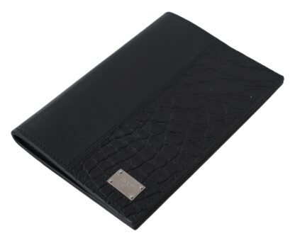 Dolce & Gabbana - Sleek Exotic Leather Passport Holder