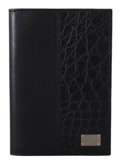 Dolce & Gabbana - Sleek Exotic Leather Passport Holder