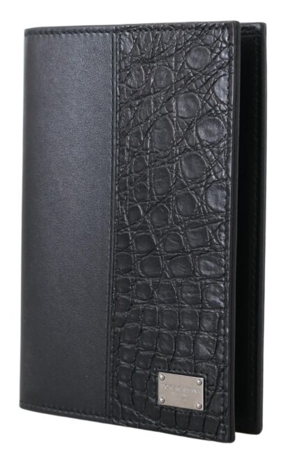 Dolce & Gabbana - Sleek Exotic Leather Passport Holder