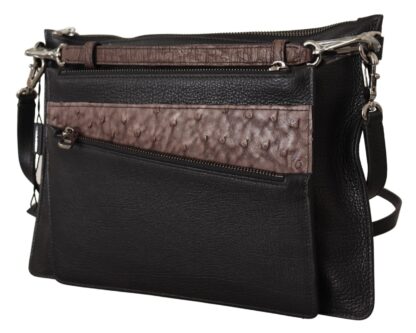 Dolce & Gabbana - Elegant Black Leather Sling Shoulder Bag