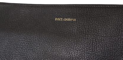 Dolce & Gabbana - Elegant Black Leather Sling Shoulder Bag