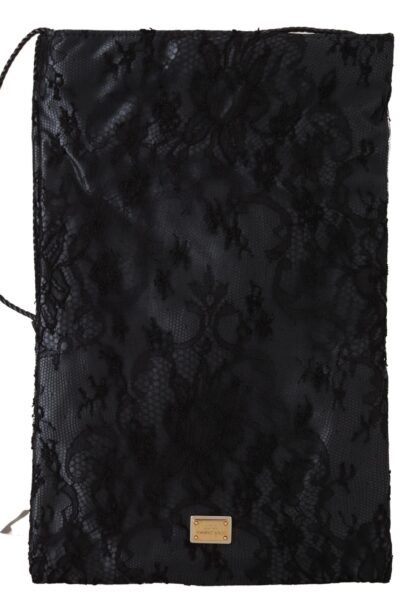 Dolce & Gabbana - Elegant Satin Lace Drawstring Pouch