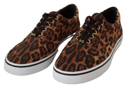 Dolce & Gabbana - Leopard Print Canvas Sneakers