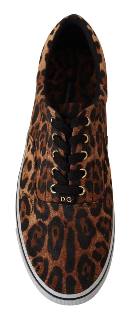 Dolce & Gabbana - Leopard Print Canvas Sneakers