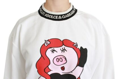 Dolce & Gabbana - Chic Crew-Neck Pullover Sweater with Unique Print