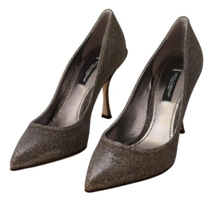 Dolce & Gabbana - Elegant Silver Heels Pumps Classic