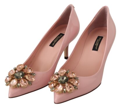 Dolce & Gabbana - Crystal Embellished Patent Leather Pumps