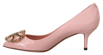 Dolce & Gabbana - Crystal Embellished Patent Leather Pumps