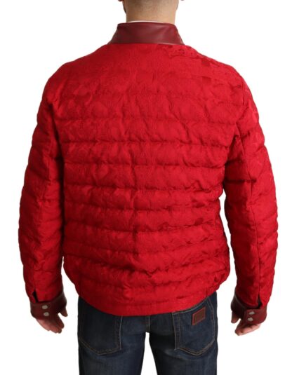 Dolce & Gabbana - Red and Gold Bomber Designer Jacket