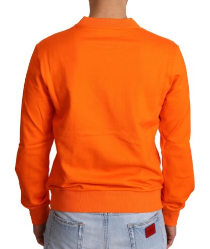 Dolce & Gabbana - Regal Crewneck Cotton Sweater in Orange