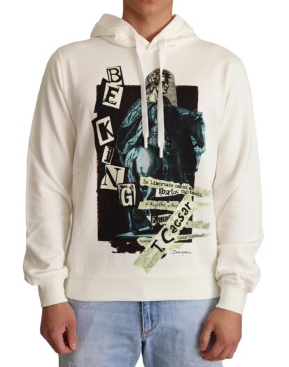 Dolce & Gabbana - Regal King Motif Hooded Pullover Sweater