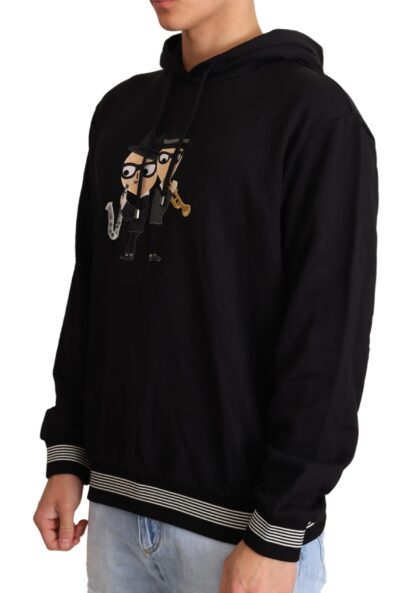 Dolce & Gabbana - Elegant Embroidered Black Cotton Sweater